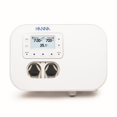 Intelligent chemical dosing controller for automated commercial pool water quality management.